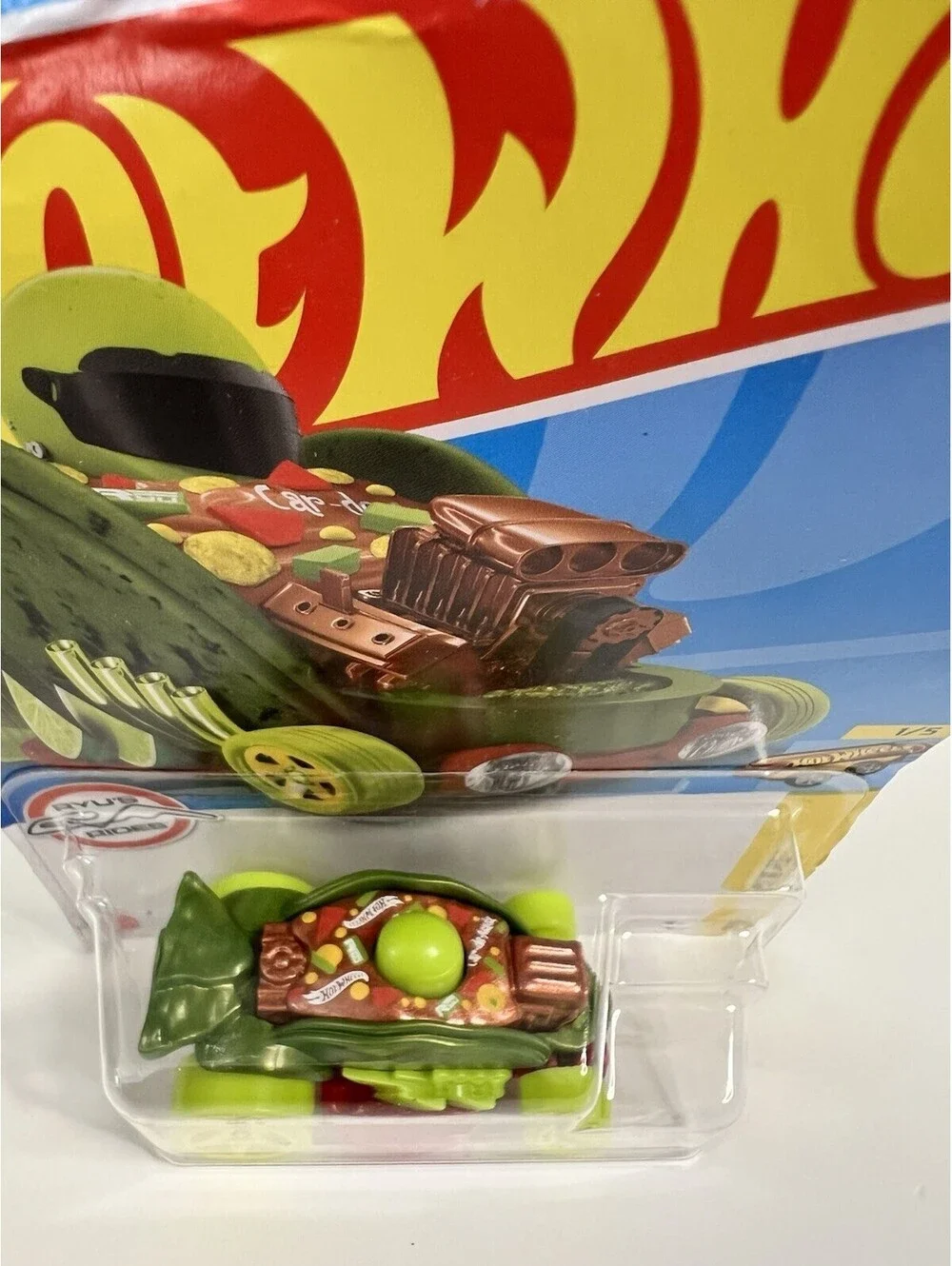 2022 Hot Wheels #11 Fast Foodie 1/5 Car-De-Asada- Green